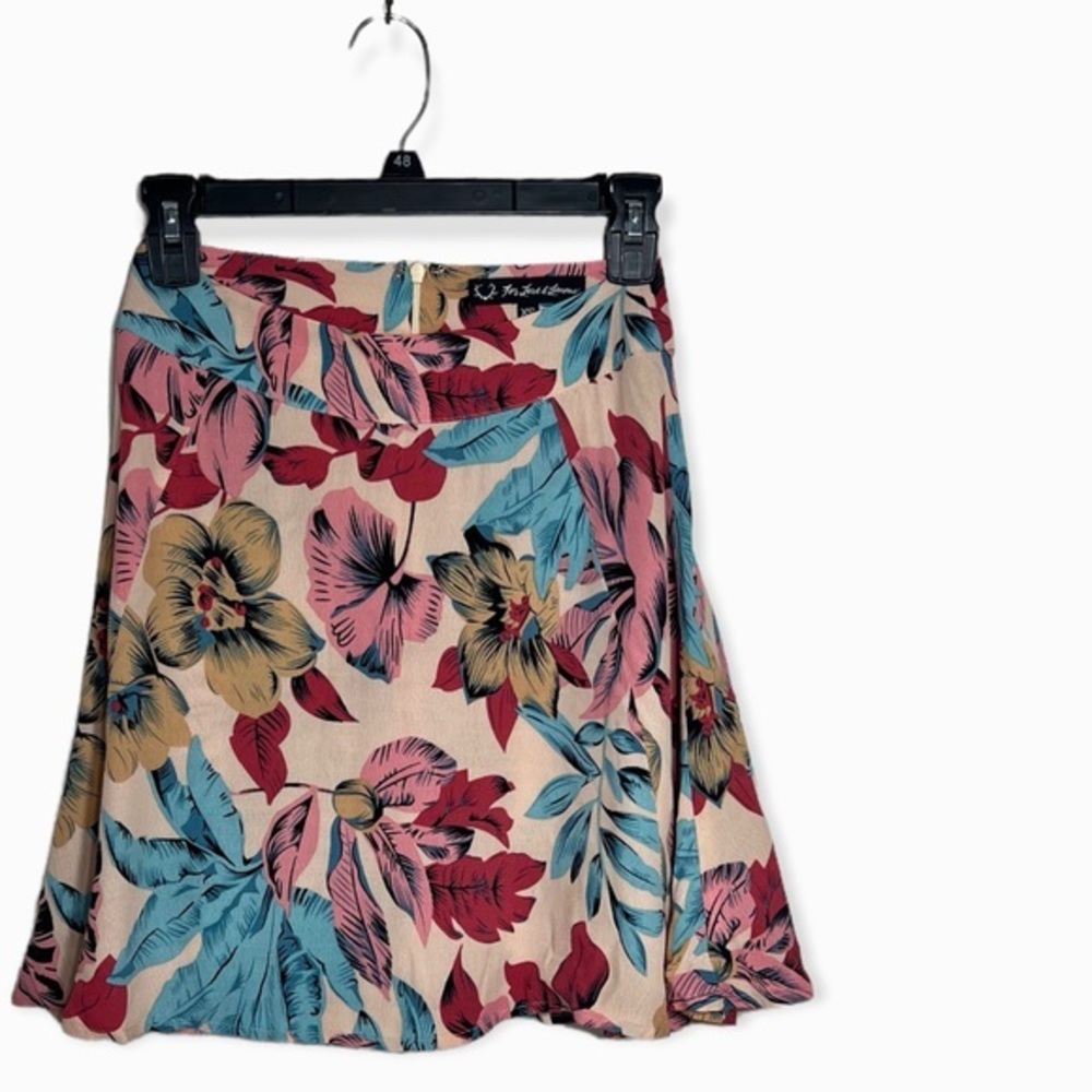 For Love and Lemons Tropical Floral Skirt size XS - Picture 3 of 8